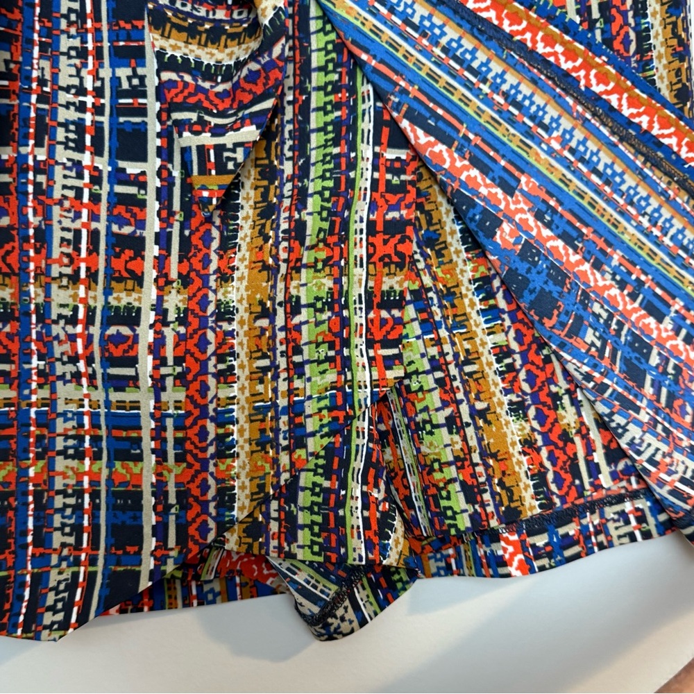 CAbi Multicolor Patterned Women’s Skort Sarong size 14 - Picture 5 of 9